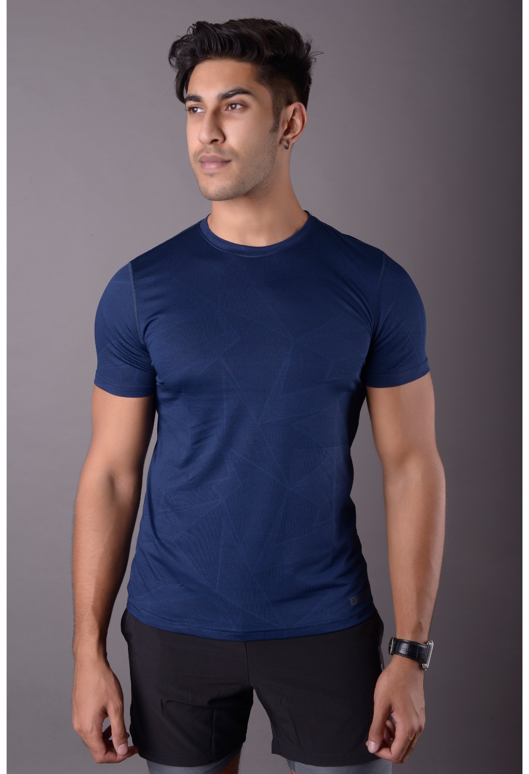 Flux Tee – Navy Blue – Fitlethics